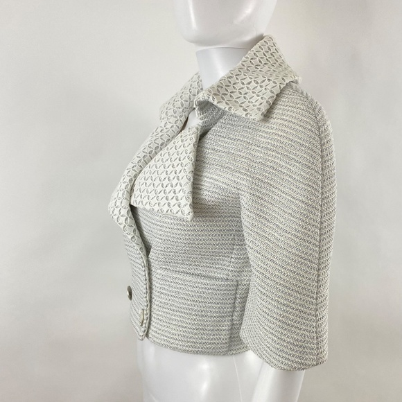 CHANEL Tweed Eyelet Crop Jacket - Picture 4 of 9
